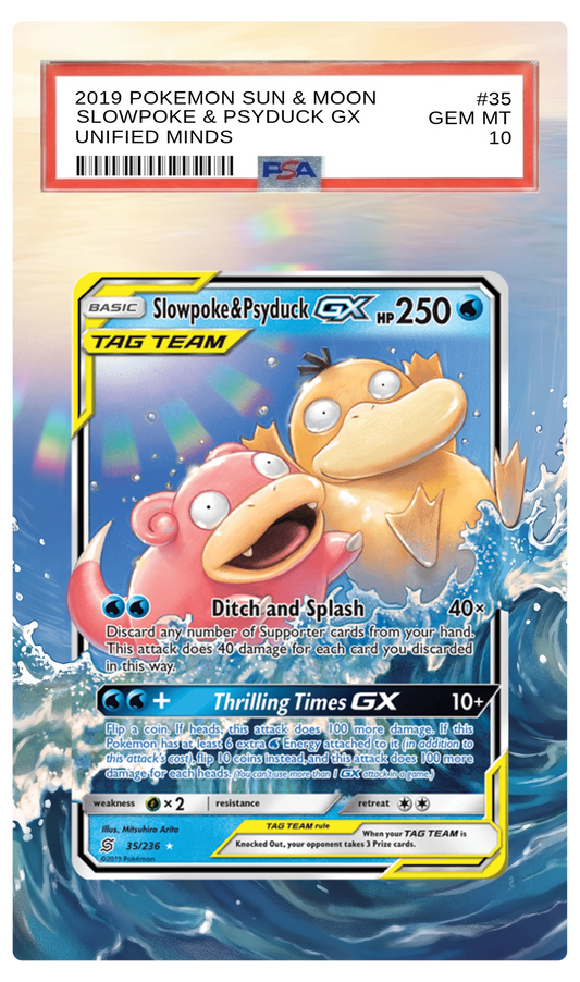 Slowpoke & Psyduck GX - 35 Unified Minds Custom Extended Aura