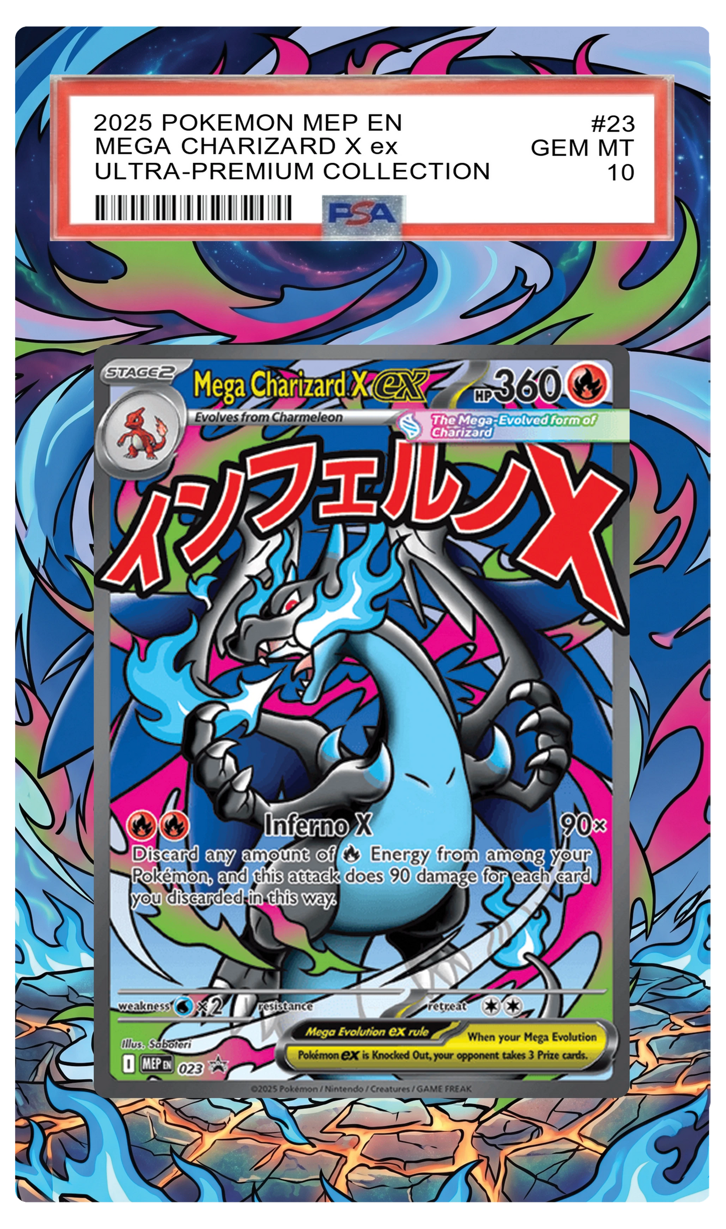 Mega Charizard X ex - 23 MEP Custom Extended Aura