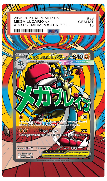 Mega Lucario ex - 33 MEP Custom Extended Aura