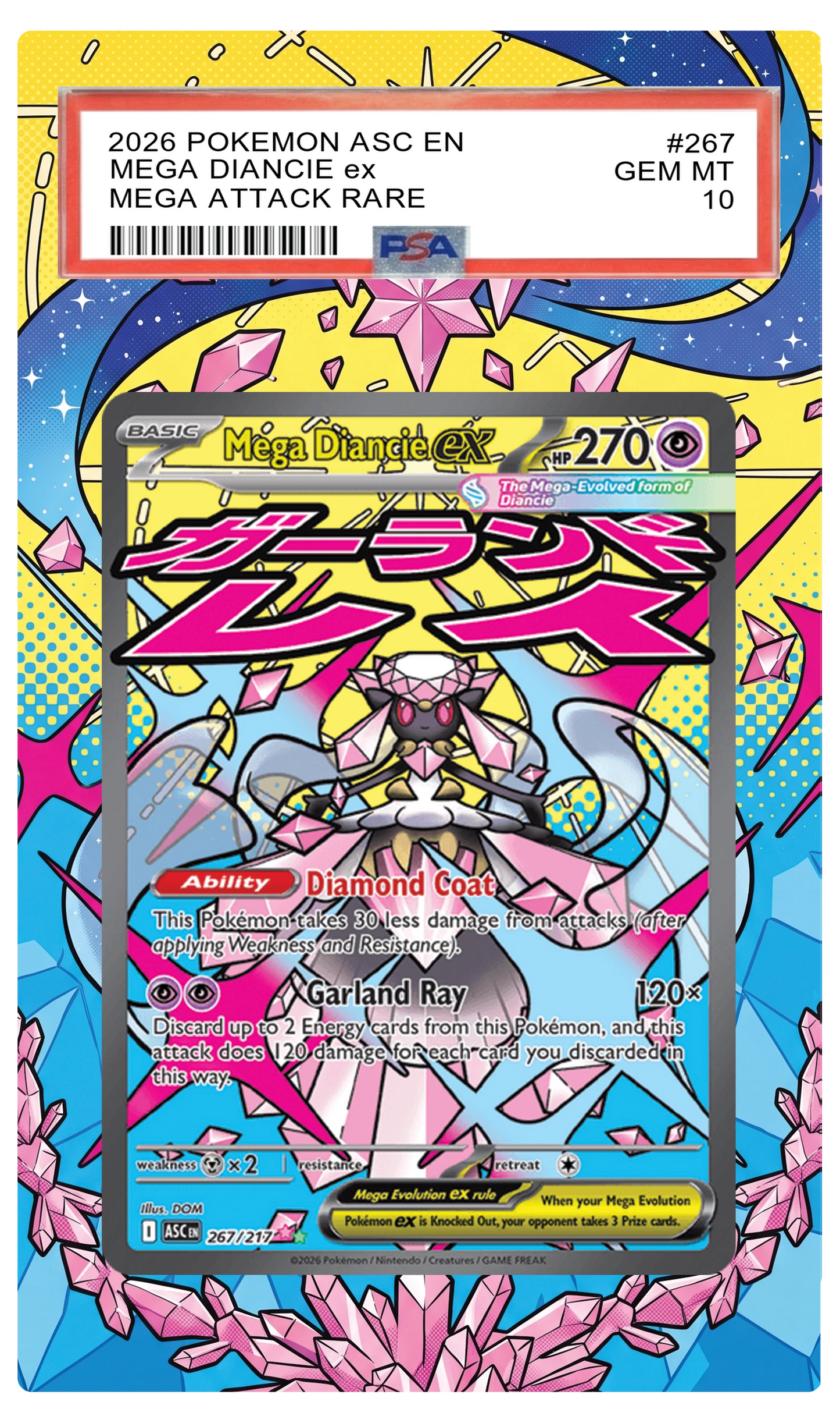 Mega Diancie ex - 267 ASC Custom Extended Aura
