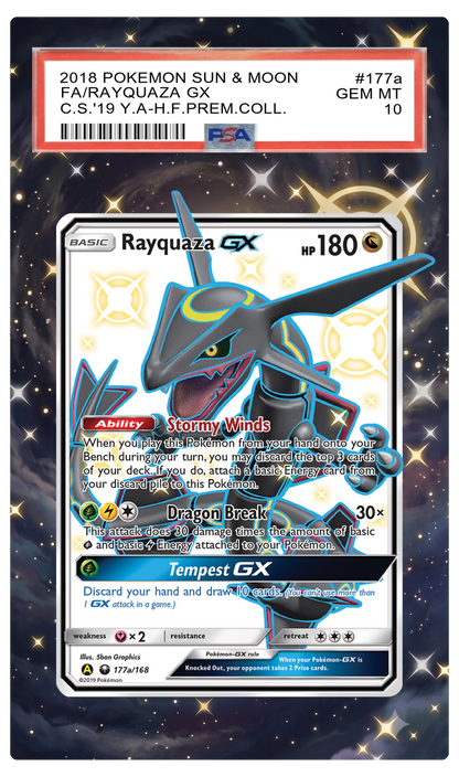 Rayquaza GX - 177a CES Custom Extended Aura
