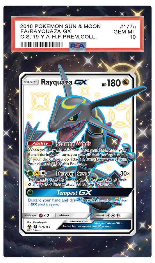 Rayquaza GX - 177a CES Custom Extended Aura