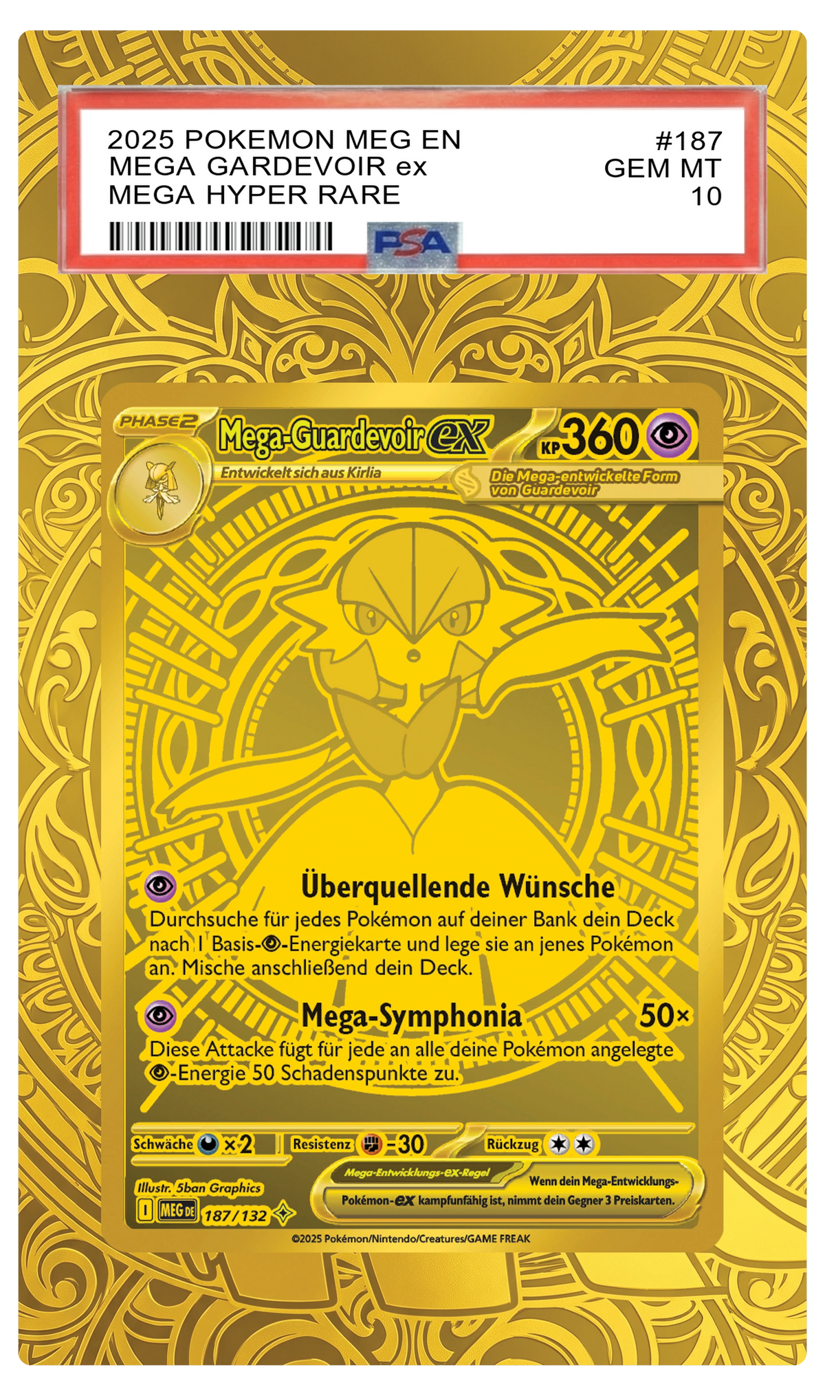 Mega Gardevoir ex - 187 MEG Custom Extended Aura