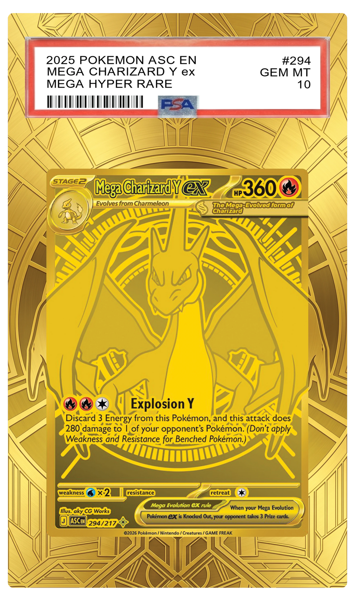 Mega Charizard Y ex - 294 ASC Custom Extended Aura