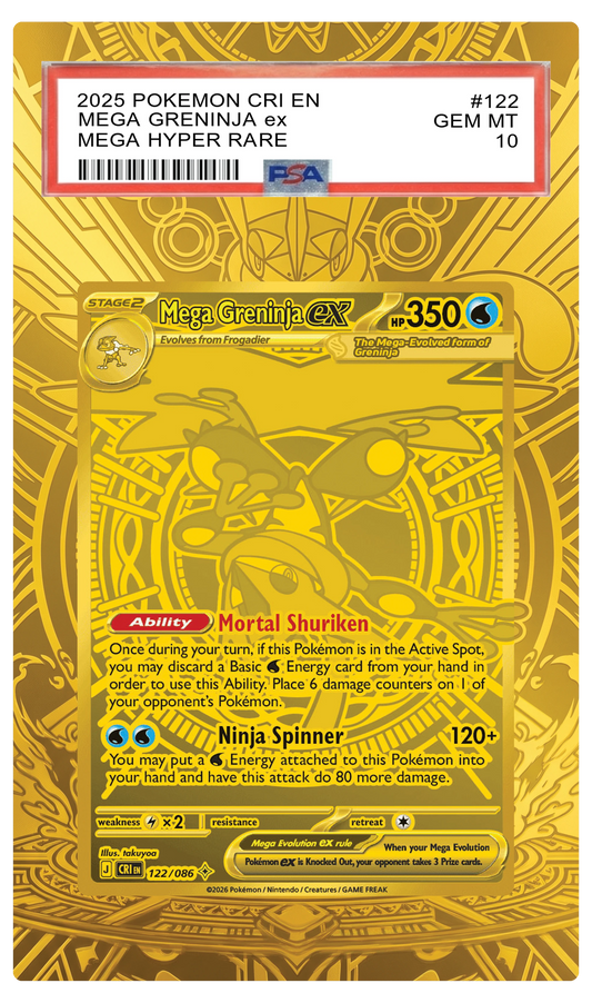 Mega Greninja ex - 122 CRI Custom Extended Aura
